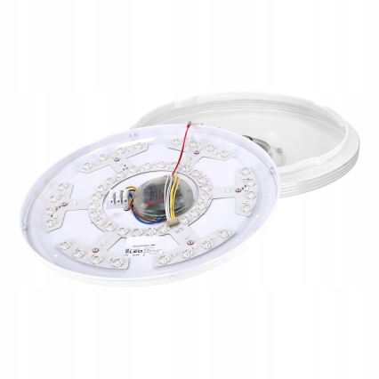 Oprawa sufitowa LED RGBW ściemnialna z głośnikiem 60W/230V 3000–6000K śr. 40 cm biała + pilot