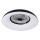 LED RGBW ściemnialna lampa sufitowa z wentylatorem PLAVE PAN LED/48W/230V 3000-6500K śr. 60 cm czarna + pilot zdalnego sterowania