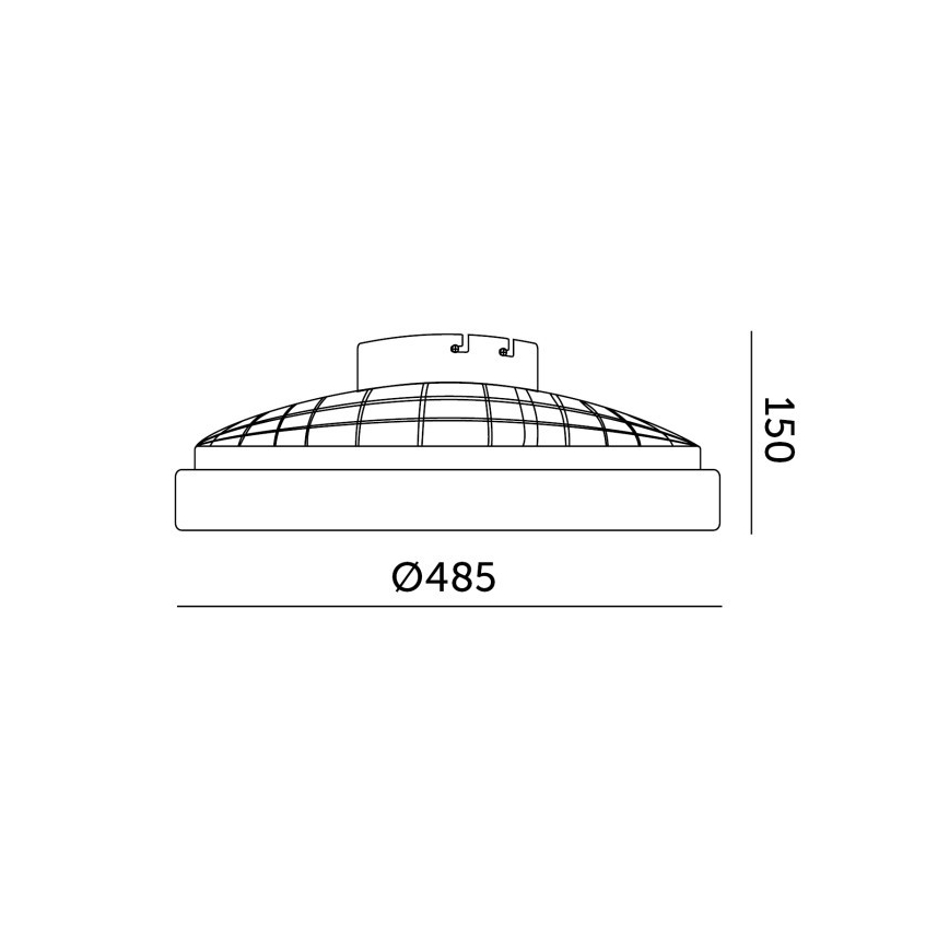 LED RGBW ściemnialna oprawa sufitowa z wentylatorem VENTELUX LED/48W/230V 3000/4000/6500K śr. 48,5 cm czarna + pilot zdalnego sterowania