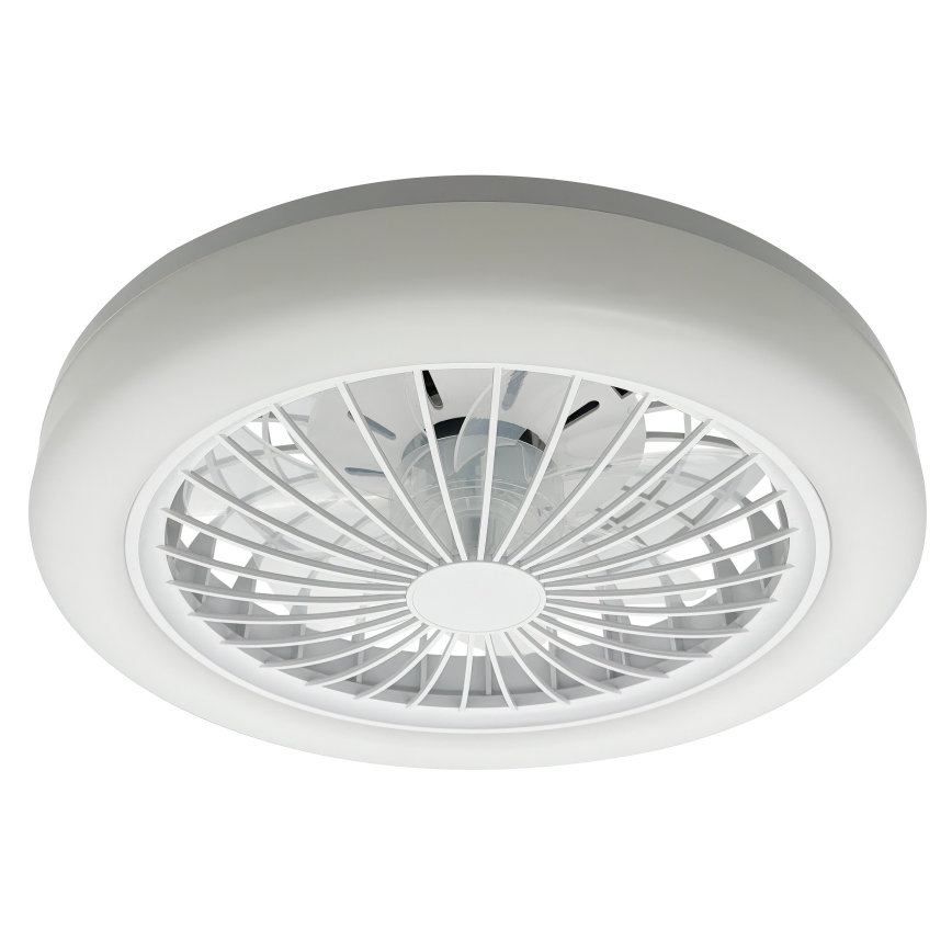 LED RGBW ściemnialna oprawa sufitowa z wentylatorem ZAMBIA LED/24W/230V 3000-6500K biała + zdalne sterowanie