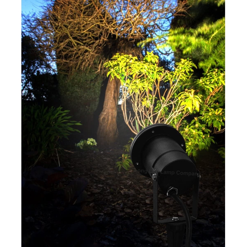 LED RGBW ściemnialna lampa zewnętrzna BLAKE 1xGU10/6W/230V IP65 + pilot zdalnego sterowania