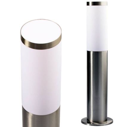 LED RGBW ściemnialna lampa zewnętrzna LIVIA 1xE27/6,5W/230V 2700-6500K Wi-Fi 45 cm IP44 srebrna