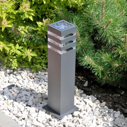 LED RGBW ściemnialna lampa zewnętrzna TEKSAS 1xE27/12W/230V 2700-6500K Wi-Fi 44 cm IP44 antracyt