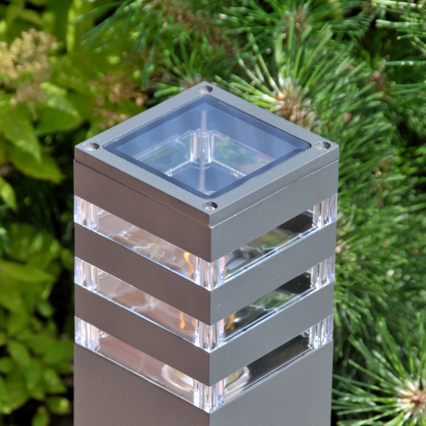 LED RGBW ściemnialna lampa zewnętrzna TEKSAS 1xE27/12W/230V 2700-6500K Wi-Fi 44 cm IP44 antracyt