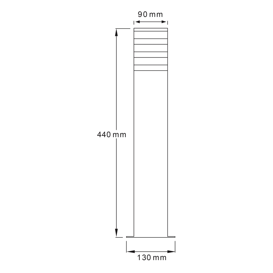 LED RGBW ściemnialna lampa zewnętrzna TEKSAS 1xE27/12W/230V 2700-6500K Wi-Fi 44 cm IP44 antracyt