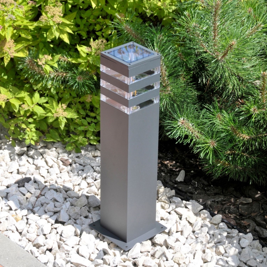 LED RGBW ściemnialna lampa zewnętrzna TEKSAS 1xE27/9W/230V 2700-6500K Wi-Fi 44 cm IP44 antracyt