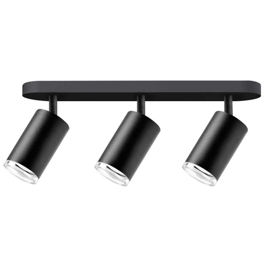 LED RGBW ściemnialna oprawa punktowa do łazienki TURYN 3xGU10/6,5W/230V 2700-6500K Wi-Fi IP44 czarna