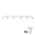 LED RGBW ściemnialna oprawa punktowa ANGIE 6xGU10/6,5W/230V 2700-6500K biała
