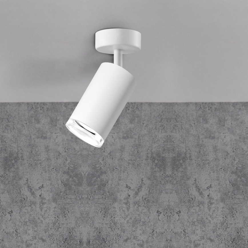 LED RGBW ściemnialna łazienkowa oprawa punktowa TURYN 1xGU10/4,8W/230V 3000K IP44 biała + zdalne sterowanie