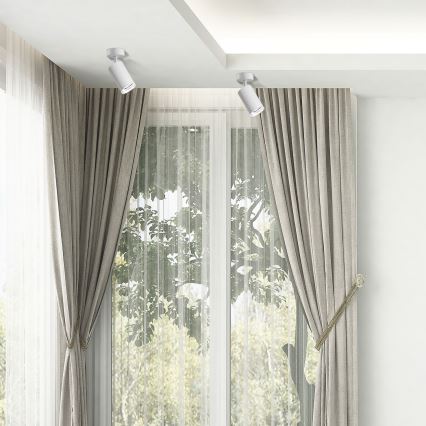 LED RGBW ściemnialna punktowa oprawa łazienkowa TURYN 1xGU10/6,5W/230V 2700-6500K Wi-Fi IP44 biała