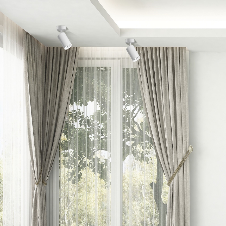 LED RGBW ściemnialna punktowa oprawa łazienkowa TURYN 1xGU10/6W/230V 3000K Wi-Fi IP44 biała