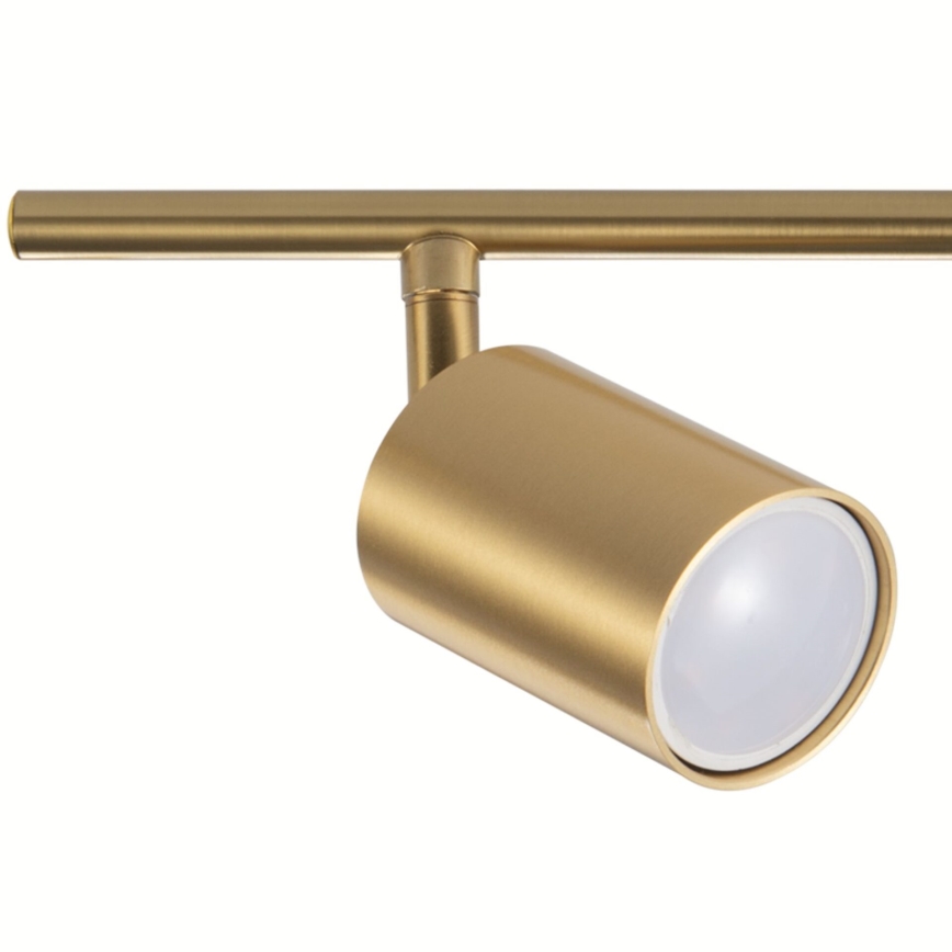 LED RGBW ściemnialna oprawa punktowa GOLDIE 4xGU10/4,8W/230V 3000K złota + pilot zdalnego sterowania