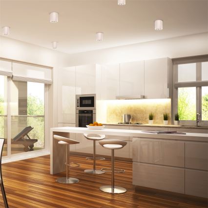 LED RGBW ściemnialna oprawa punktowa JUPITER 1xE27/6,5W/230V 2700-6500K Wi-Fi śr. 9,8 cm biała