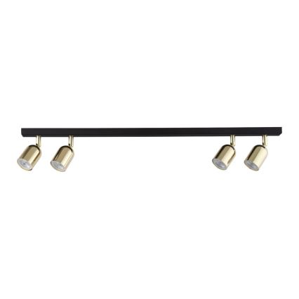 LED RGBW ściemnialna oprawa punktowa TOP 4xGU10/6,5W/230V 2700-6500K czarna/złota