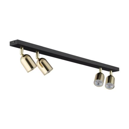 LED RGBW ściemnialna oprawa punktowa TOP 4xGU10/6,5W/230V 2700-6500K czarna/złota