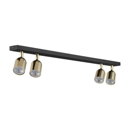 LED RGBW ściemnialna oprawa punktowa TOP 4xGU10/6,5W/230V 2700-6500K czarna/złota