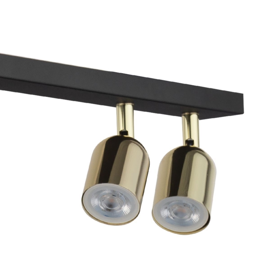 LED RGBW ściemnialna oprawa punktowa TOP 4xGU10/6,5W/230V 2700-6500K czarna/złota