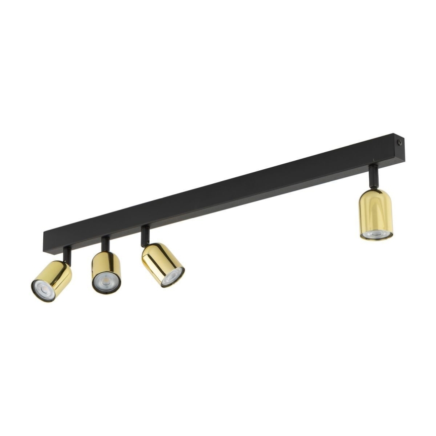 LED RGBW ściemnialna oprawa punktowa TOP 4xGU10/6,5W/230V 2700-6500K czarny/złoty