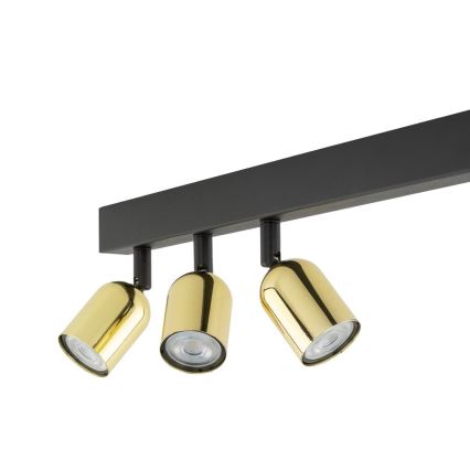 LED RGBW ściemnialna oprawa punktowa TOP 4xGU10/6,5W/230V 2700-6500K czarny/złoty