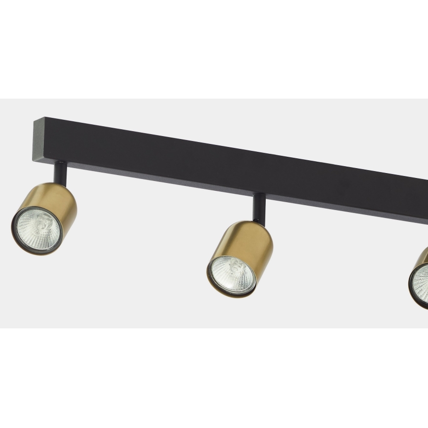 LED RGBW ściemnialna oprawa punktowa TOP 6xGU10/6,5W/230V 2700-6500K złota/czarna