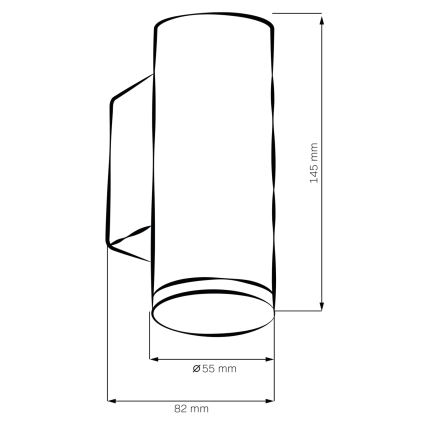 LED RGBW ściemnialny kinkiet łazienkowy TURYN 1xGU10/6W/230V 3000K Wi-Fi IP44 biały