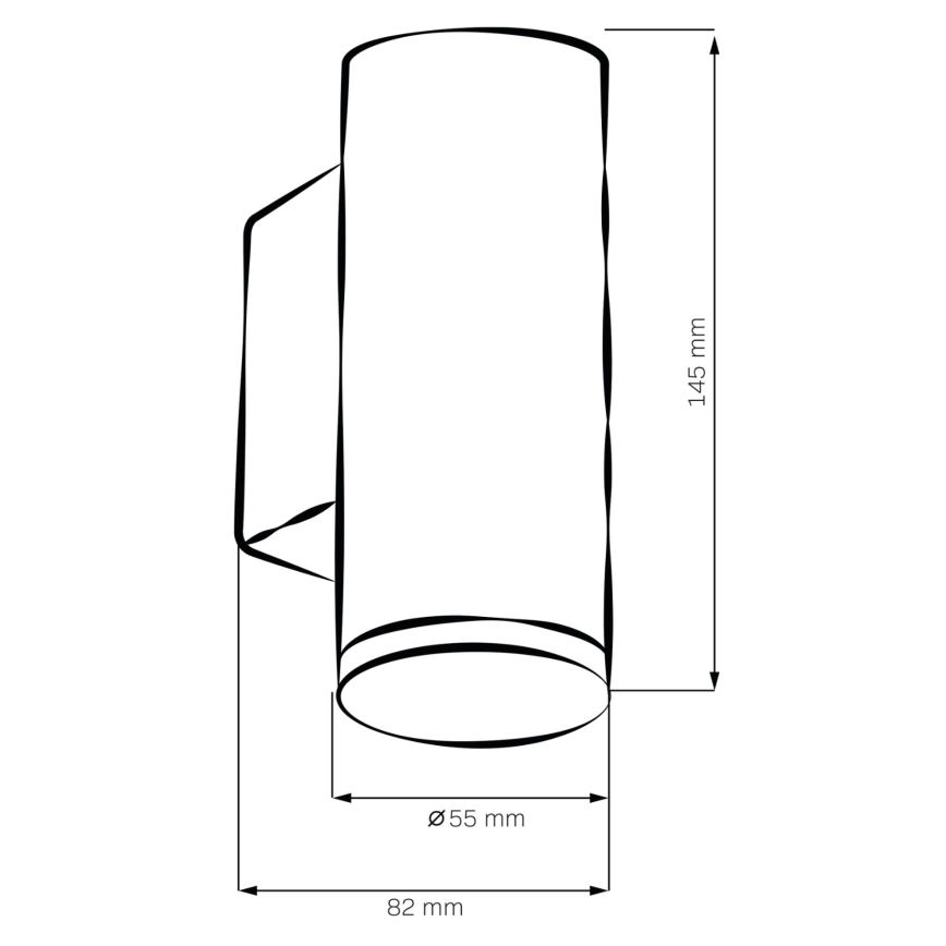 LED RGBW ściemnialny kinkiet łazienkowy TURYN 1xGU10/6W/230V 3000K Wi-Fi IP44 biały