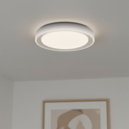 LED RGBW ściemnialna lampa sufitowa MELO LED/36W/230V 3000-6000K śr. 39 cm biała + pilot zdalnego sterowania