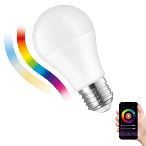 LED RGBW Ściemnialna żarówka A60 E27/13W/230V 2700-6500K Wi-Fi Tuya