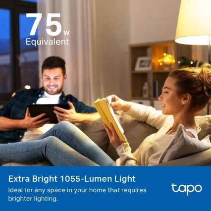 LED RGBW ściemnialna żarówka A60 E27/8,6W/230V 2500-6500K Wi-Fi - TP-Link