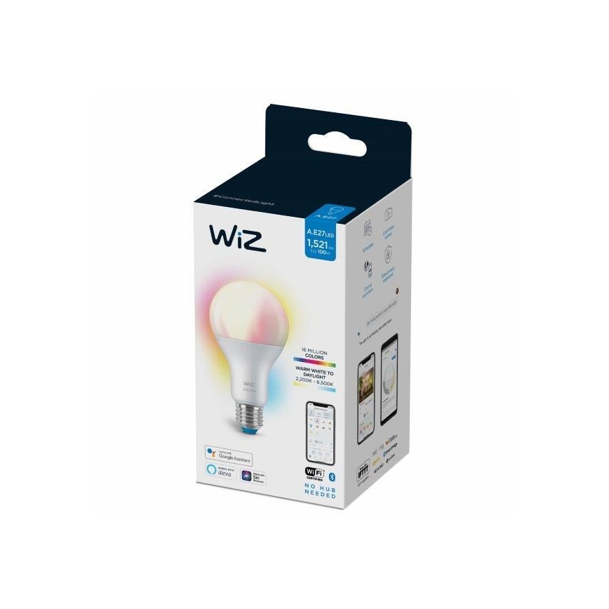 LED RGBW Ściemnialna żarówka A67 E27/13W/230V 2200-6500K CRI 90 Wi-Fi -WiZ