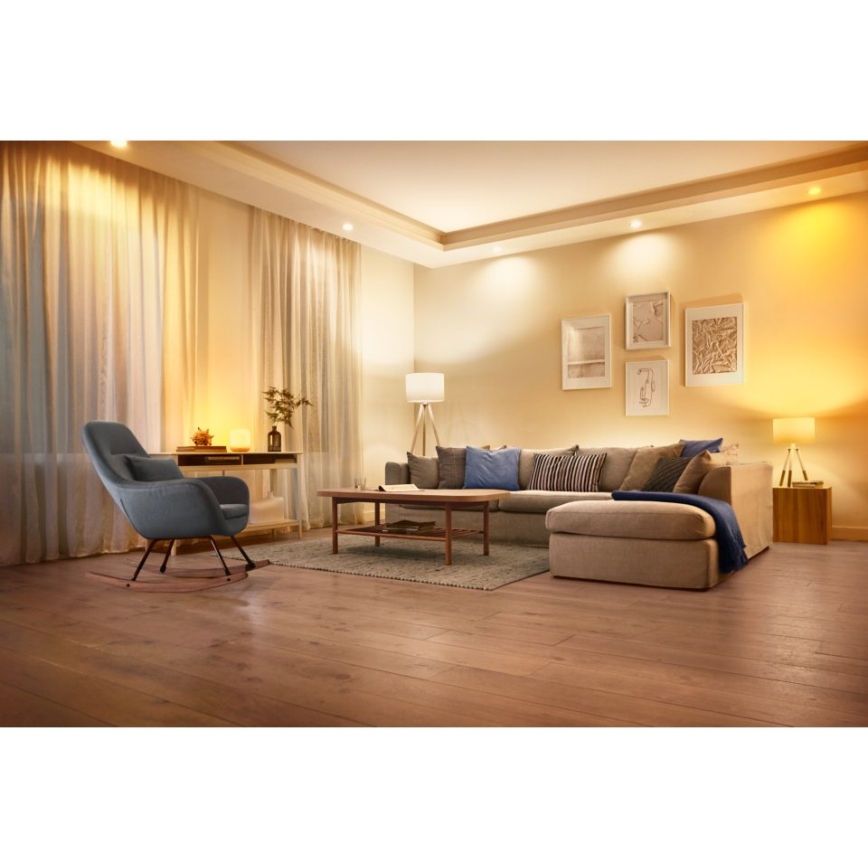 LED RGBW Ściemnialna żarówka C37 E14/4,9W/230V 2200-6500K CRI 90 Wi-Fi -WiZ