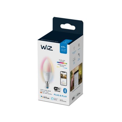LED RGBW Ściemnialna żarówka C37 E14/4,9W/230V 2200-6500K CRI 90 Wi-Fi -WiZ