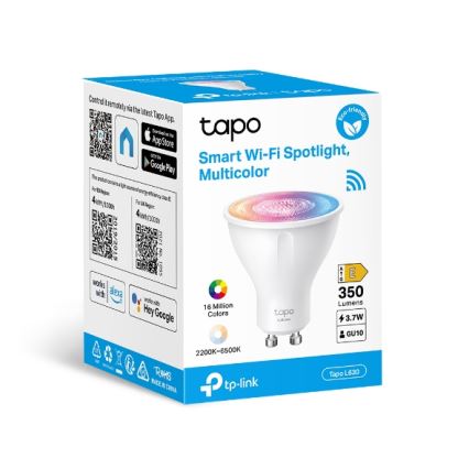 LED RGBW ściemnialna żarówka GU10/3,7W/230V 2200-6500K Wi-Fi - TP-Link