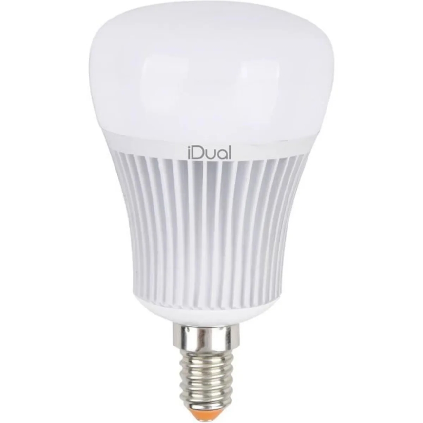 LED RGBW Ściemnialna żarówka iDual E14/7W/230V 2200-6500K