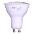 LED RGBW ściemnialna żarówka MR16 GU10/4,5W/230V 2700-6500K Wi-Fi Tuya