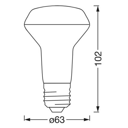 LED RGBW ściemnialna żarówka reflektorowa SMART+ R63 E27/4,7W/230V 2700-6500K Wi-Fi - Ledvance