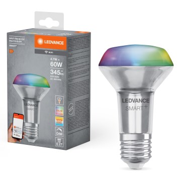 LED RGBW ściemnialna żarówka reflektorowa SMART+ R63 E27/4,7W/230V 2700-6500K Wi-Fi - Ledvance