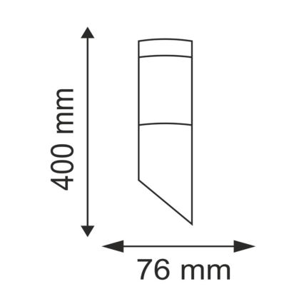 LED RGBW ściemnialna zewnętrzna lampa ścienna LIVIA 1xE27/6,5W/230V 2700-6500K Wi-Fi IP44 srebrna