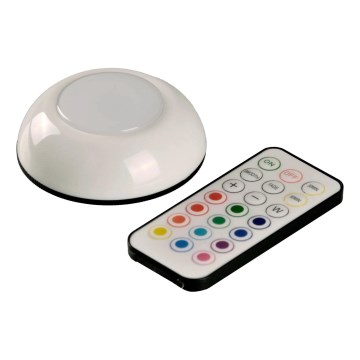 LED RGBW ściemnialne oświetlenie mebli LED/0,5W/4,5V 3xAAA białe + pilot zdalnego sterowania