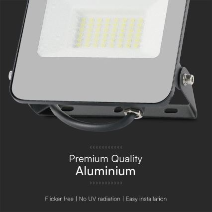 LED RGBW Ściemnialny naświetlacz LED/30W/230V IP65 szary + pilot zdalnego sterowania