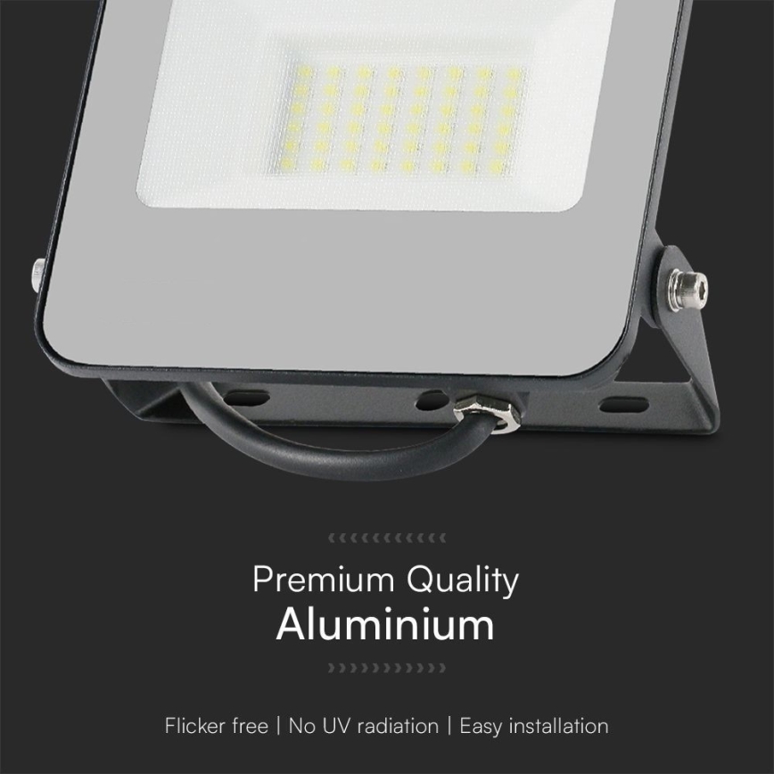 LED RGBW Ściemnialny naświetlacz LED/30W/230V IP65 szary + pilot zdalnego sterowania
