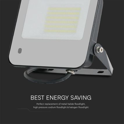 LED RGBW Ściemnialny naświetlacz LED/50W/230V IP65 szary + pilot zdalnego sterowania