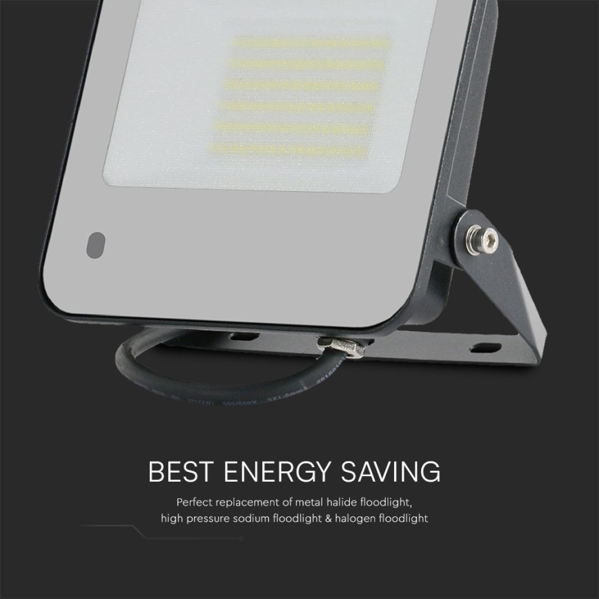 LED RGBW Ściemnialny naświetlacz LED/50W/230V IP65 szary + pilot zdalnego sterowania