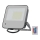 LED RGBW Ściemnialny naświetlacz LED/50W/230V IP65 szary + pilot zdalnego sterowania