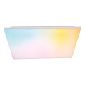 LED RGBW ściemnialny panel natynkowy LED/24W/230V 2700-6500K biały + pilot zdalnego sterowania