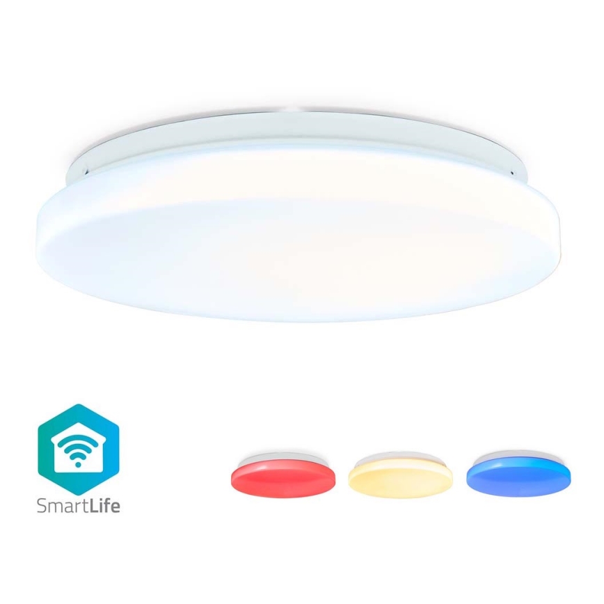 LED RGBW Ściemnialny plafon SmartLife LED/18W/230V 3000-6500K Wi-Fi