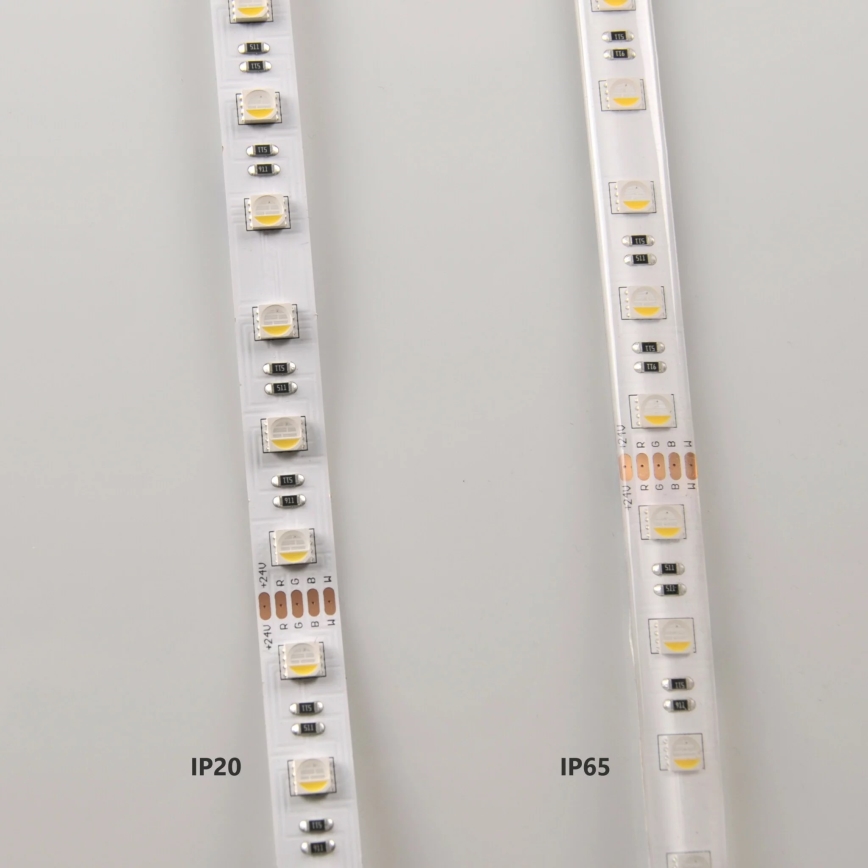 LED RGBW Ściemniana taśma 3m LED/22W/24/230V + pilot