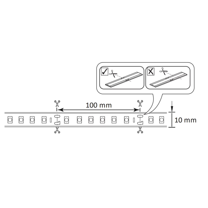 LED RGBW Ściemniana taśma zewnętrzna 5m LED/24W/12V IP65