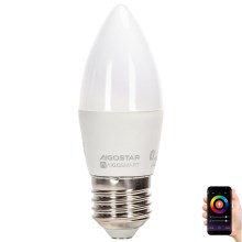 LED RGBW Żarówka C37 E27/4,9W/230V 2700-6500K - Aigostar