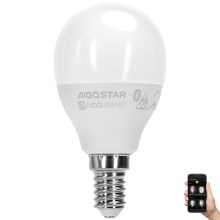 LED RGBW Żarówka G45 E14/4,9W/230V 2700-6500K - Aigostar